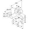 Смеситель для ванны и душа Kludi Bozz 386915376 белый матовый