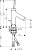 Смеситель для раковины Axor Starck 10116000