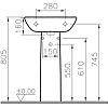 Пьедестал Vitra Nuova 5029-003-0156 белый