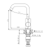 Смеситель для кухни Haiba HB72304-4 сталь