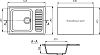 Кухонная мойка Mixline ML-GM18 чёрный