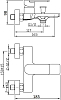 Смеситель для ванны с душем STWORKI Ольтен OLT-02cr