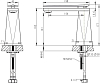 Смеситель для раковины Bravat Diamond F118102G-2-ENG, золото