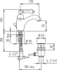 Смеситель Cezares Margot MARGOT-LSM1-02-M для раковины