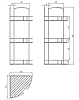 Полка Milardo 111WC30M44 хром