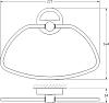 Полотенцедержатель FBS Ellea ELL 022