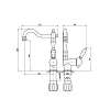 Смеситель для раковины Rav-Slezak Labe L008.5/8Z золото