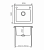 Кухонная мойка Tolero TG-500 Чёрная черный
