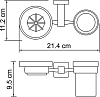 Держатель стакана и мыльницы Wasserkraft Lippe 6526