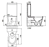 Напольный унитаз Creavit Amorf AF311/AF410/IT1050