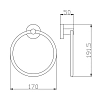 Полотенцедержатель Rav-Slezak Colorado COA0104Z золото