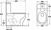 Унитаз-компакт OWL 1975 Tid Cirkel-G OWLT190702 с бачком OWLT190702/2