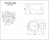 Унитаз подвесной NILO Rim Nilo2203 mat nero