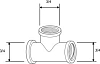 Тройник Royal Thermo 3/4x3/4x3/4