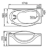 Акриловая ванна Gemy G9072 O L белый