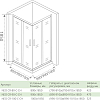 Душевой уголок 80х80 см Good Door Neo CR-80-C-CH НЕ00011 стекло прозрачное