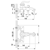 Смеситель для ванны Lemark Brava LM4712G золото