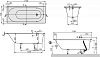 Акриловая ванна Villeroy & Boch Oberon 170х75 UBQ170OBE2V-01 alpin