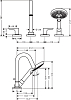 Смеситель на край ванны Axor Citterio M 34444950, латунь