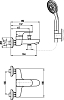Смеситель Rav Slezak Yukon YU154.5/1 для ванны с душем