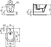 Подвесное биде Ideal Standard Connect Air E233501, белый