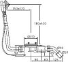 Слив-перелив для ванны Ideal Standard K7983AA, белый/хром