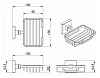 Мыльница Azario Rina AZ-87009 хром