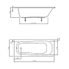 Акриловая ванна Ravak Septima 170x70 C632S00000 белый