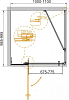 Душевой уголок Cezares SLIDER-AH-1-100/110-100-C-Cr