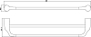 Полотенцедержатель Rush Devon DE75532 двойной