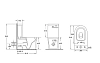 Напольный унитаз Aquanet Atago 2.0 C1 LX-2904 (243546) безободковый с бачком 243547 с крышкой-сиденьем Soft Close - Slimseat