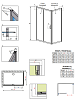 Душевой уголок Radaway Premium Plus DWJ+S 100х75 см стекло прозрачное