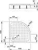 Поддон для душа 100x100 см Bravat Type-R2 Р210 , белый