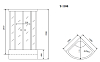 Кабина душевая Timo Standart T-1100