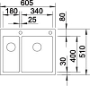 Кухонная мойка Blanco Claron 340/180-IF/A 521647