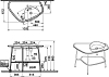 Столешница керамическая для раковины VitrA Plural 62581 100 см, белый матовый