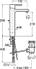 Смеситель для раковины Roca Naia 5A3496C00