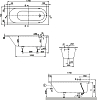 Акриловая ванна Villeroy & Boch Oberon 170х70 UBQ177OBE2V-01 alpin