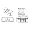 Тумба под раковину Caprigo Integra INT130.21 L810 серый