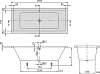 Акриловая ванна Villeroy & Boch Targa Plus 170х75 см UBA170NES2V01+U99740000, белый Alpin