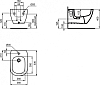 Подвесное биде Ideal Standard Tesi T3552V1, белый