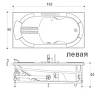 Акриловая ванна Jacuzzi J-Sha 9C43-359 Dx белый