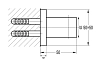 Держатель душа Omnires 8876ABL черный