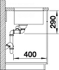 Кухонная мойка Blanco Andano 500/180-U 230700 чаша справа