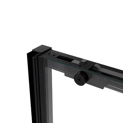 Душевой уголок Vincea Slim Soft VSR-1SS9015CLB 150x90, черный, стекло прозрачное