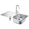 Кухонная мойка со смесителем Grohe K200 31562SD1 нержавеющая сталь