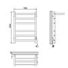 Полотенцесушитель электрический Ника Way-2 WAY-2 60/50 с/п U хром