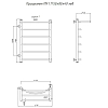 Полотенцесушитель водяной Тругор Приоритет серия 1 Приоритет1/ПМ508040Плев хром