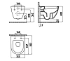 Подвесной унитаз Creavit TP TP325-11CB00E-0000