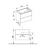Тумба под раковину Keuco Plan 32963140000 коричневый